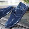 Мужская обувь повседневная джинсовая Мужские кроссовки Slip on Loafers Мужская парусиновая обувь Дышащая мягкая плоская обувь для вождения Мужская повседневная 365