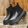 Мужские зимние ботинки челси на платформе, трендовые короткие ботинки с внутренней высотой, ботинки Мартина, мужские рабочие ботинки 56731-J