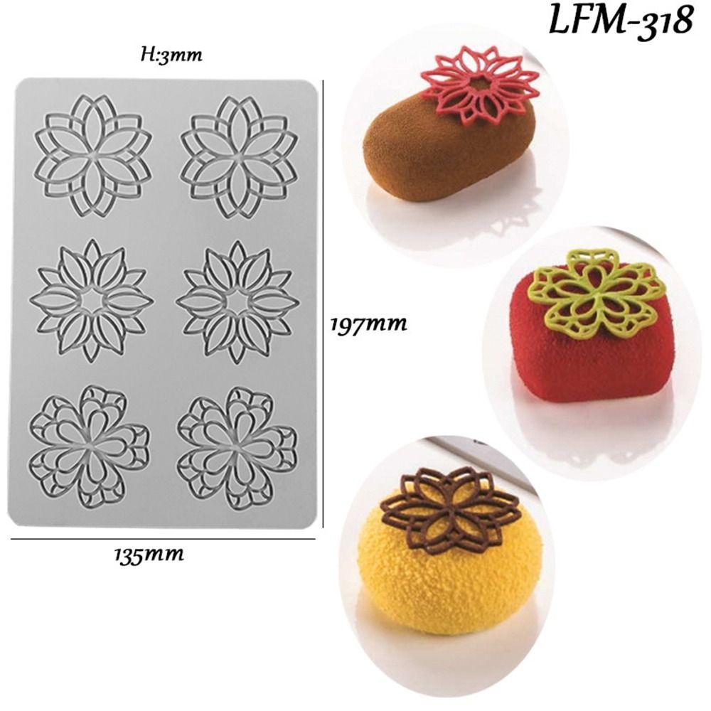 Украшение бордюра Украшение торта Форма для мастики Силиконовая форма Кружевная подложка Листья Венок Кружевная форма для торта