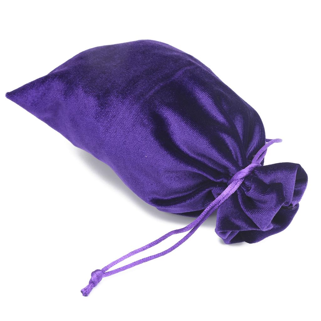 Бархатный мешочек для Таро, сумка для хранения на шнурке, для игральных карт, ювелирных изделий, монет, аксессуаров, фиолетовый