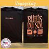 Новая футболка Rufus 2025 Du Sol Concert Reprint Tshirt Графическая футболка с коротким рукавом Унисекс Мужская Женская Летняя