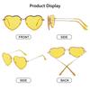 Prom UV Protection Heart Glasses Sun Glasses Heart-Shaped Sunglasses Pink Hippie Sunglasses Rimless