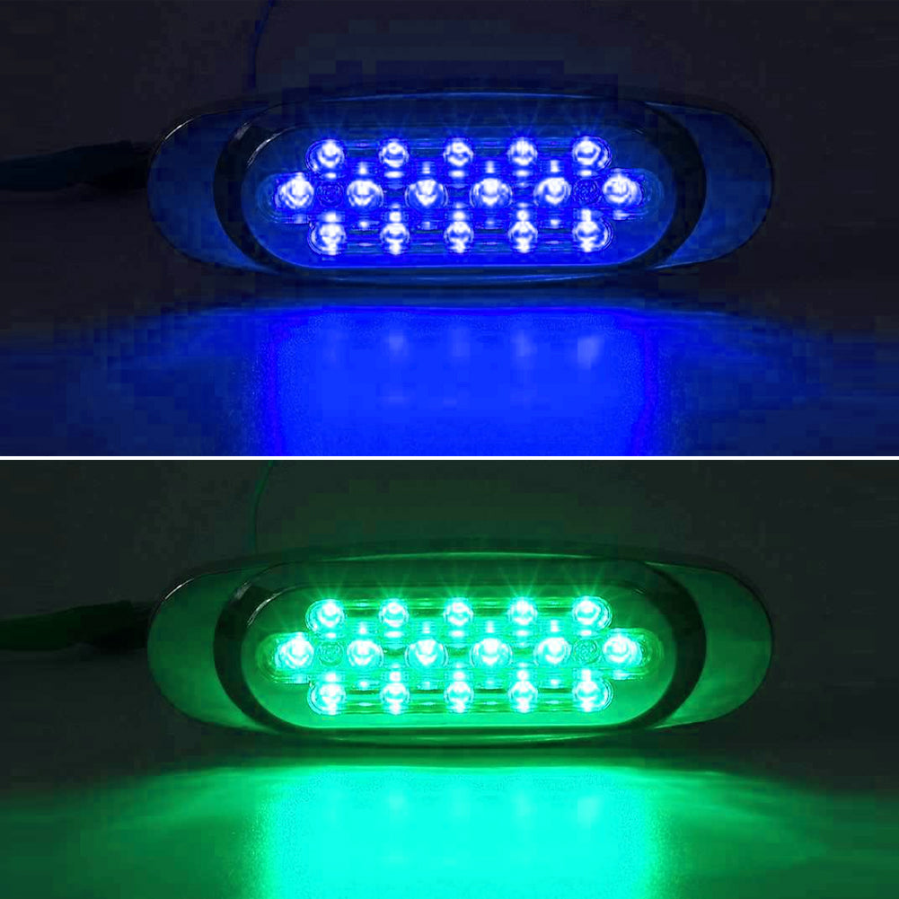 Светодиодные габаритные огни для грузовиков, боковые габаритные огни, 24 В, 16 светодиодов, проблесковый маячок для прицепа, универсальные сигнальные лампы