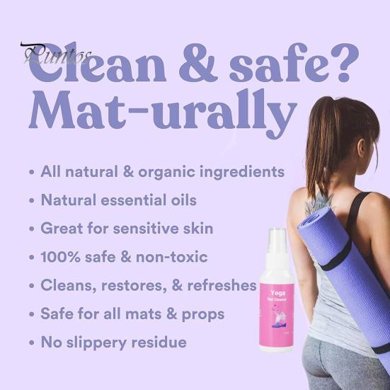 60 мл очиститель коврика для йоги, портативный спрей для удаления пятен от пота, домашний тренажерный зал, фитнес-коврик, чистящее жидкое моющее средство, подарок для любителей йоги