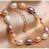 2025 New Natural Pearl Bracelet 16K Rose Gold Bracelet Luxury Female Jewelry Accessories Bracelet for Women