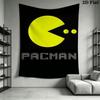 Pac-Man D Wall Hanging Printed Fabric Blanket Decorative Tapestries for Bedroom Living Room Home Decor