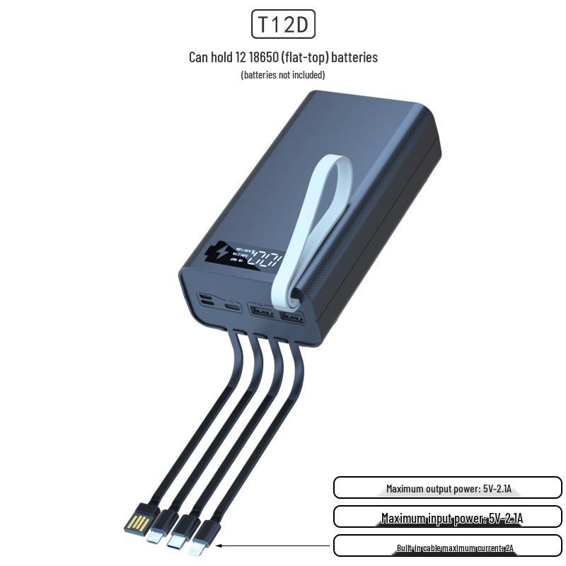 Безпаечный 4-проводной 12-секционный набор для Power Bank 18650 с ультрабыстрой разборкой