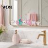 Tooth Wall Stickers Cartoon Teeth Stickers, Waterproof PVC Decals, Self Adhesive Art Kids Brushing Guide Decor Cute Art, Removable Decals for Bathroom