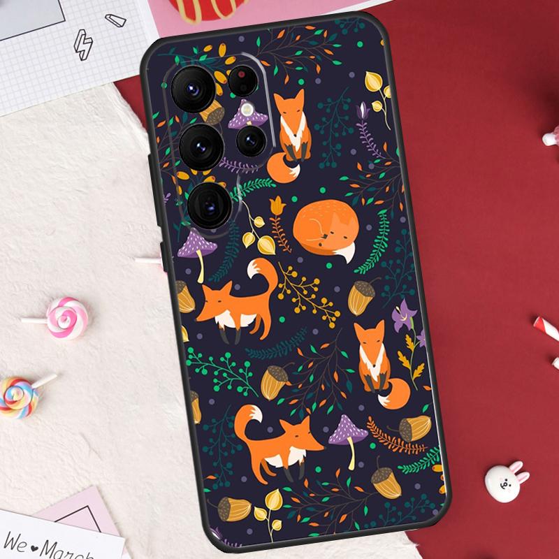 Winter Fox Foxes Case For Samsung Galaxy S26 Ultra S23 S22 S21 S20 S24 S25 Ultra S10 Plus S25 FE Cover Shell