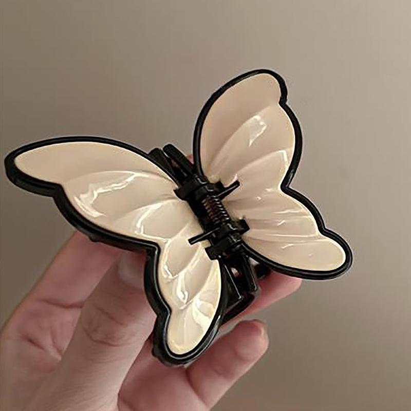 Новые акриловые заколки-краб в виде бабочки для женщин в корейском стиле, милые геометрические заколки-крабы, модные аксессуары для волос для девочек
