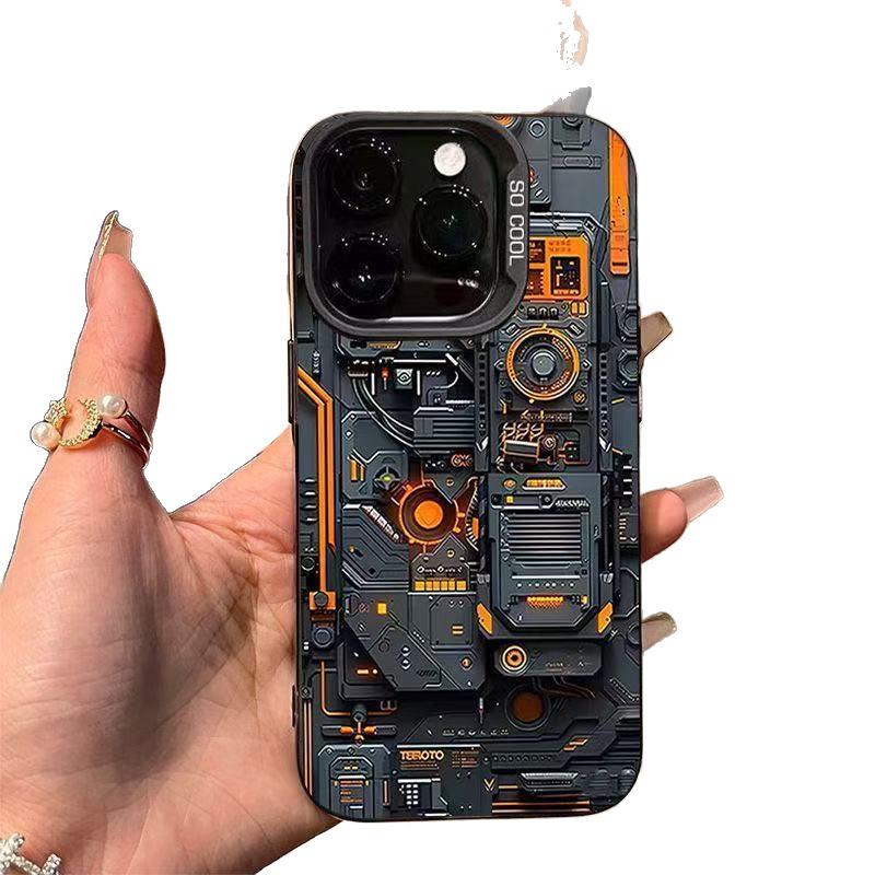 Энергичный крутой технологичный чехол для телефона iPhone 17Promax/16/15/14/13 - Европейский и американский стиль