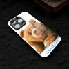 Чехол для телефона Тэдди Медведь Для iPhone 17 Air 16 E Pro Max 15 14 13 Mini 12 Pro 11 Max Plus Черный Стеклянный Чехол