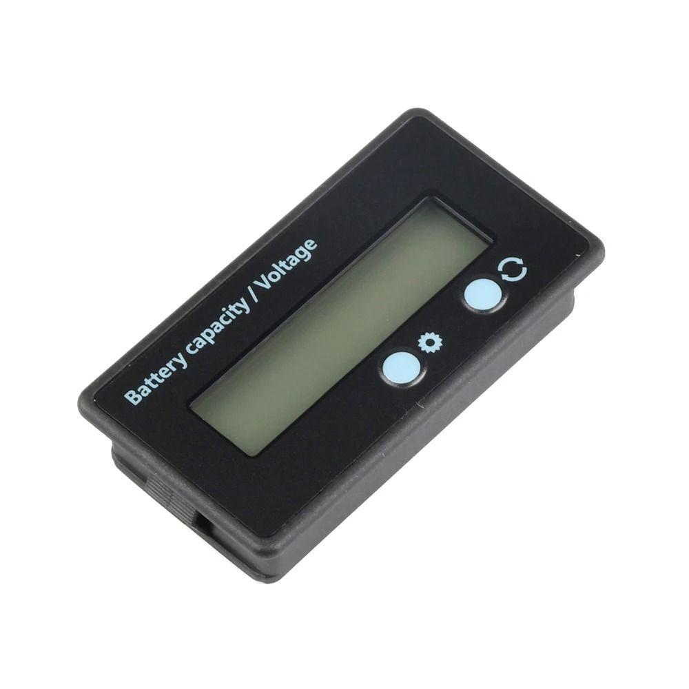 1Pcs DC 12V 24V 36V 48V 60V 72V Battery Gauge Front Setting and On/Off Button Voltage Meter