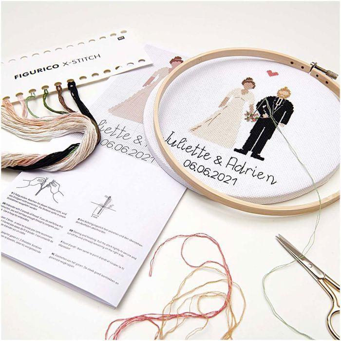 Kit de broderie - mariage