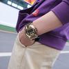 Casio Серия Full Metal Three Eyes Водонепроницаемость 200 метров Кварцевый механизм Стальной ремешок Мужские часы Золотые GM-6900G-9PR