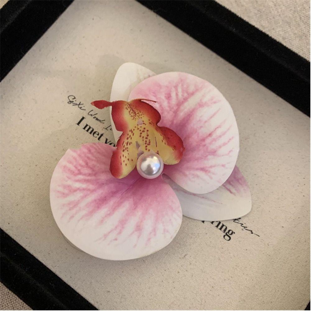 Chic Hair Grip Orchid Butterfly Hairpin Gift Flowers Hair Clips  Women
