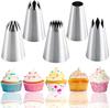 5 Large Piping Tips Set 5 Different Frosting Tips for Cake Decorating Cupcake Pastry Tips.
