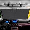 Automatic Retractable Car Sunshade: Dual-Use Heat Insulation Roller Blind for Home and Vehicle.