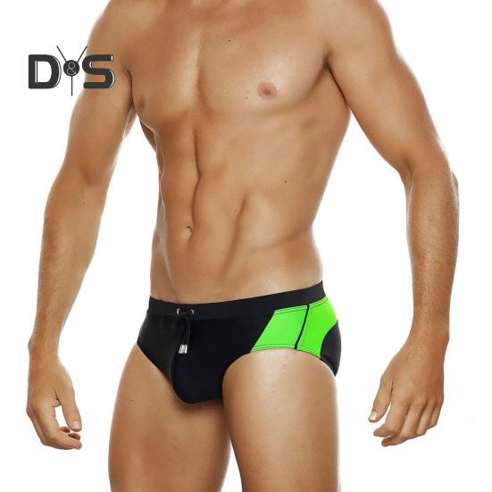 Мужские плавки с низкой талией, анти-экспозиционный шнурок, соответствующий цвету, мягкие, быстросохнущие, дышащие, облегающие, для купания, серфинга, водных видов спорта, плавки