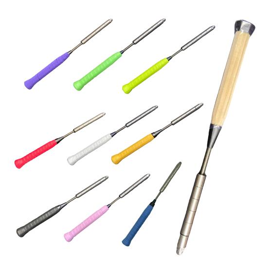 Тренировочное устройство для бадминтонной ракетки с противоскользящей ручкой, реалистичный дизайн, конструкция из нержавеющей стали для бадминтона