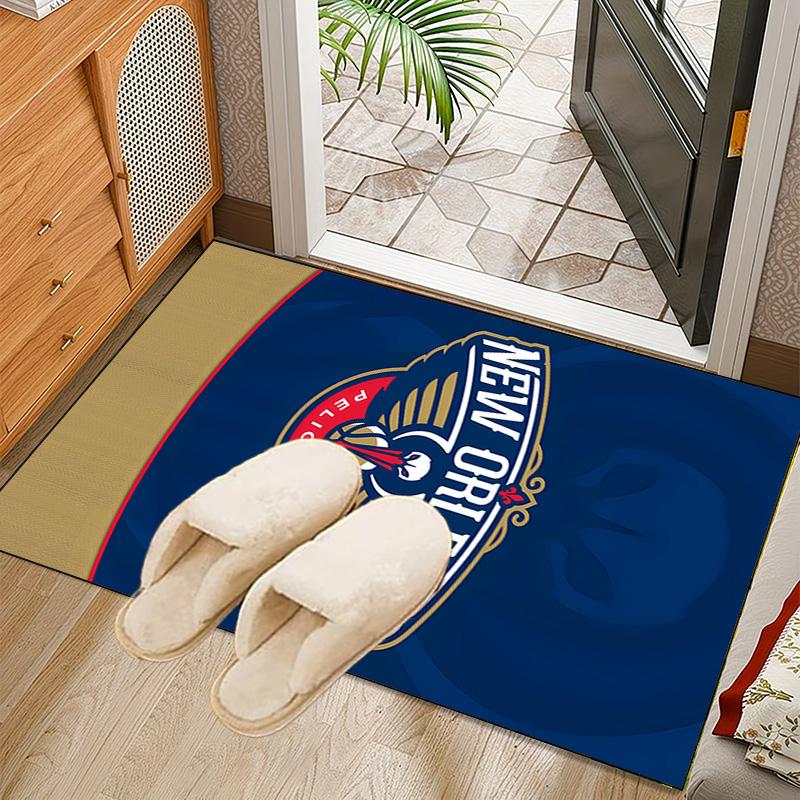 Pelicans Team Spirit Rug Office Carpet Non-Slip Mat, Chair Rug Floor Covering for Gaming, Bedroom, Living Room , Home Decor Christmas Gift