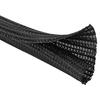 JOTO Cable Storage Sleeve Length 3M Diameter 1.3cm DIY Cuttable PET Material for Home/Office Use - Black