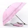 Lace Folding Umbrella Portable Sun Blocking UV Protection Umbrella Windproof Lightweight Waterproof Travel Mini Sun