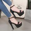 New Summer Sexy Women High Heels Sandals Fashion Stripper Shoes Party Pumps Women Platform Sandals Open Toe High Heels 14 Cm