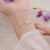 925 Sterling Silver Butterfly Bracelet For Women Sweet Cubic Zircon Chian Bracelet Summer Jewelry  New
