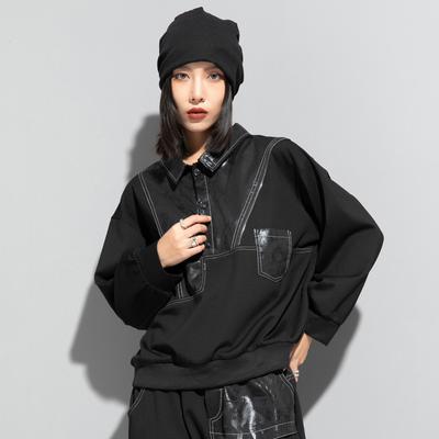 Женская рубашка блузка больших размеров весенняя однотонная повседневная с длинным рукавом на пуговицах модные топы футболки свободная новая