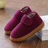 Модные утепленные и теплые мужские ботинки для мужчин и женщин среднего и пожилого возраста, нескользящие домашние хлопковые туфли на платформе