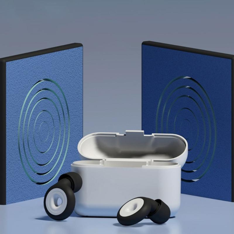 Noise Reduction Silicone Earplugs Anti-noise Hear Protect Ear Plugs Isolate the Noise for Sleep at Ease Working Ear Plug