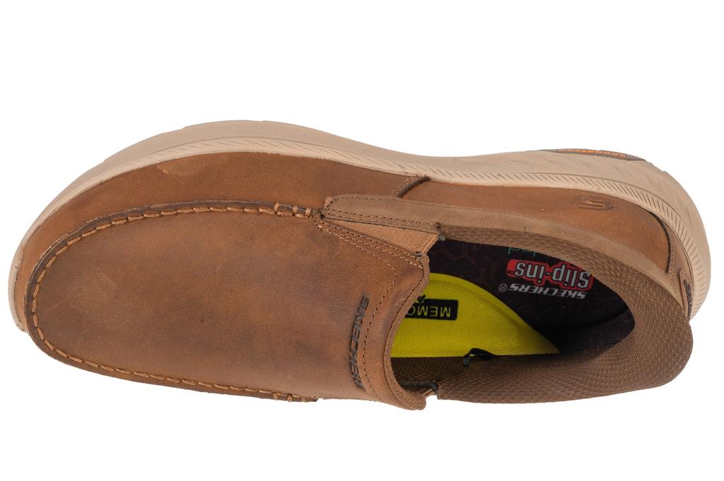 Skechers Слипоны: Поллард - Осгуд, Мужские коричневые кроссовки