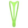 Mens Swimsuit Bodysuit M-XL Glossy Finish - Thong Mankini with Bulge Pouch & V-Shaped Suspenders