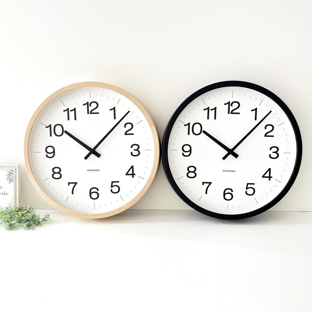 KATOMOKU Muku Clock 16 LL Black Beach Radio Clock Radio km-116BKRC 382mm (SKP Clock)