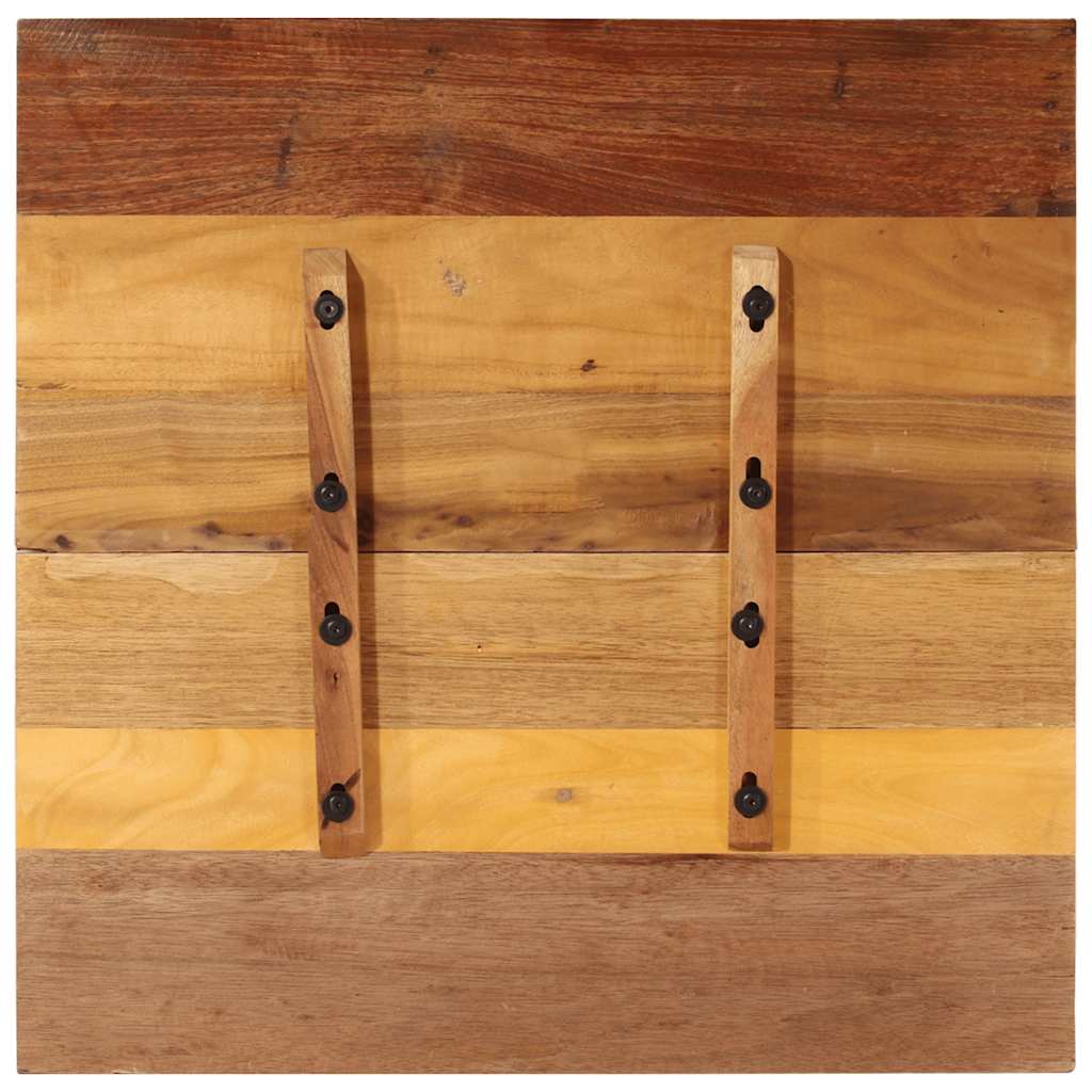Square Table Top 70x70 cm 15 16 mm Reclaimed Solid Wood