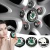 4Pcs 56mm Car Wheel Center Caps Hub Cap Covers Emblem Styling for Skoda A5 A7 A8 Fabia Karoq Superb Rapid Kamiq Octavia MK2 MK1 2 3