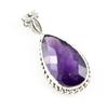 Подвеска из натурального африканского аметиста из стерлингового серебра 925 пробы 1,5'' v7E65