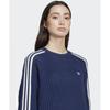 Adidas Knitted Crew Sweatshirt   Navy  Jd0906