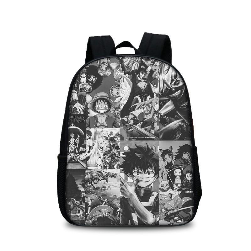 One Piece School Backpack For Children With Lightweight Nylon Material And Cartoon Pattern For School Use