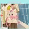 Cute Cartoon Bow Aristocats And Reading Stitch Design Student Backpack For Daily Use