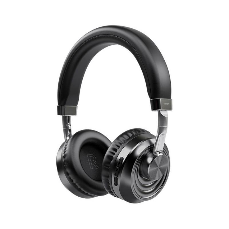 VJ083 Беспроводные Металлические Игровые Bluetooth-Наушники с Амбушюрами и Слотом для Карты