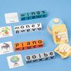Wooden Spell Word Toys Letter Cognitive Educational Toys New English Learning Building Blocks Kids