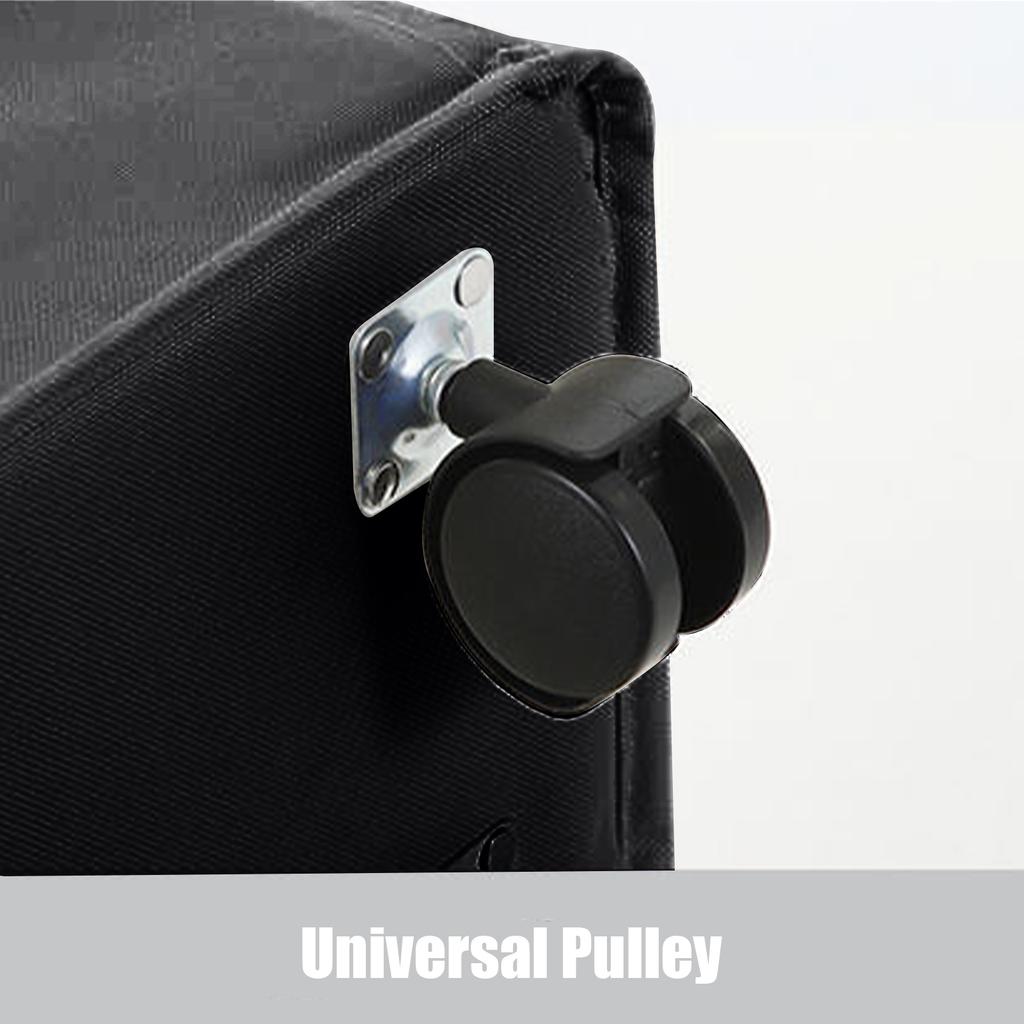 23 Inches Rolling Slim Laundry Basket with Wheels Collapsible Laundry Hamper On Wheels Tall Thin Narrow Foldable Storage Bins