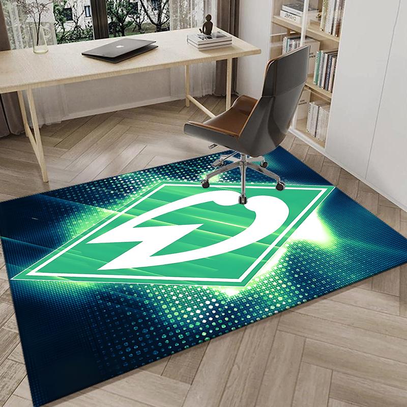 1PC Green Werder Symbol Rug Game Carpet, Floor Mat for Bedroom Living Room Entryway Rug, Home Decor Idea Gift for Christmas birthday