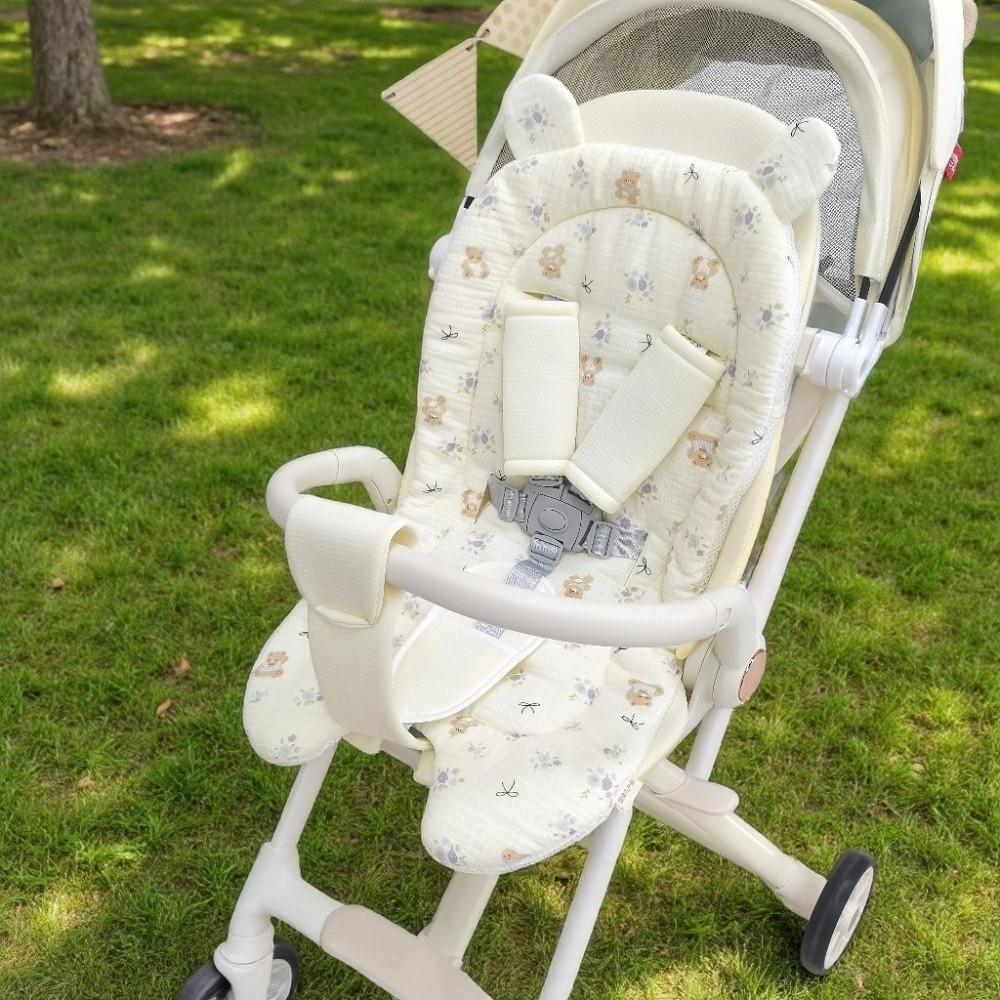 Breathable Stroller Accessories Soft Pushchair Insert Mat Baby Stroller Seat Cushion All Seasons