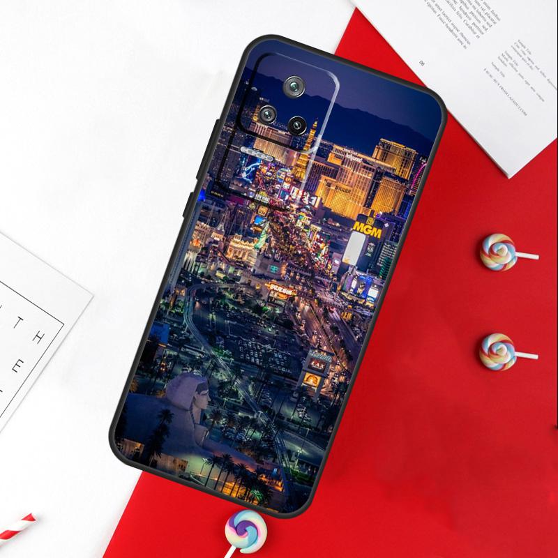 Лас-Вегас Стрип Невада Чехол Для Xiaomi 14T 11T 12T 13T Pro 13 14 15 Ultra POCO X7 Pro X3 X5 X6 F5 F6 M6 Pro Чехол