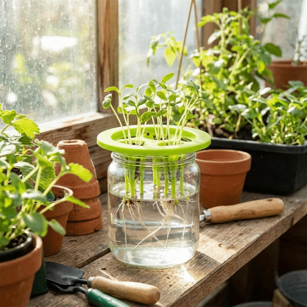 20PCS Plastic Hydroponic Seedling Pots Breathable Planting Mesh Pots Aerated Root Growth