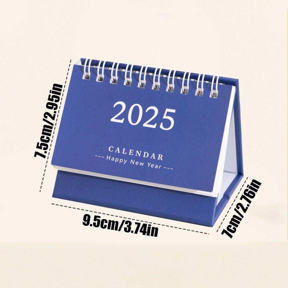 Thick Mini Desk Calendar Creative Standing Flip Calendar Gifts 2024-2025 Calendar Desk Decoration