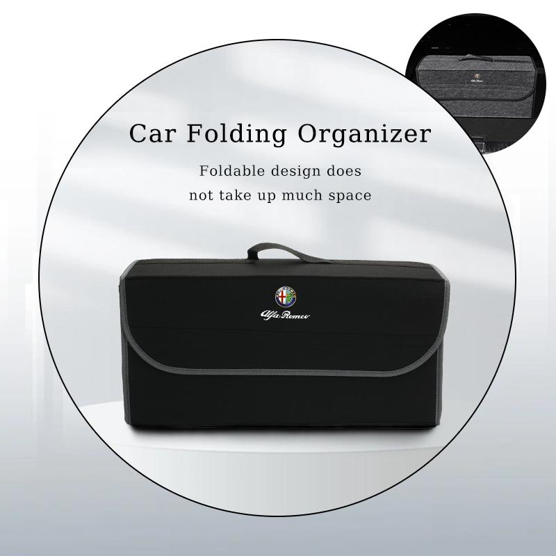 Car Trunk Storage Box Organizer Foldable Stowing Tidying Container Bag For Alfa Romeo Giulietta 159 147 156 166 Mito Giulia GT